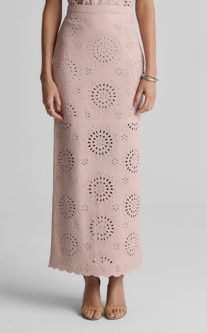 Quinn Skirt in Laser Cut Leather