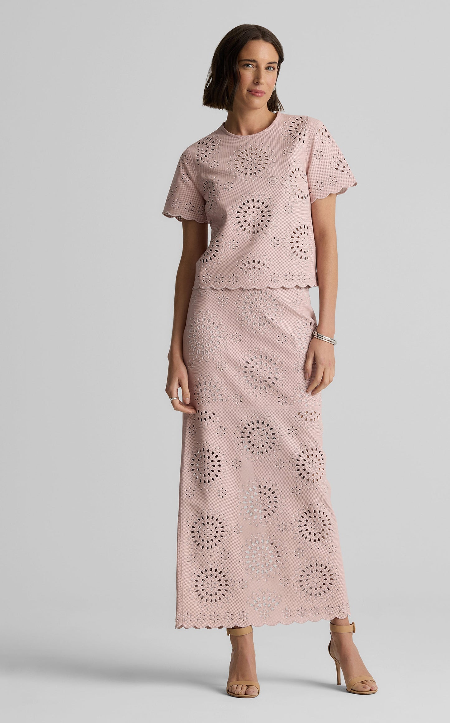 Quinn Skirt in Laser Cut Leather