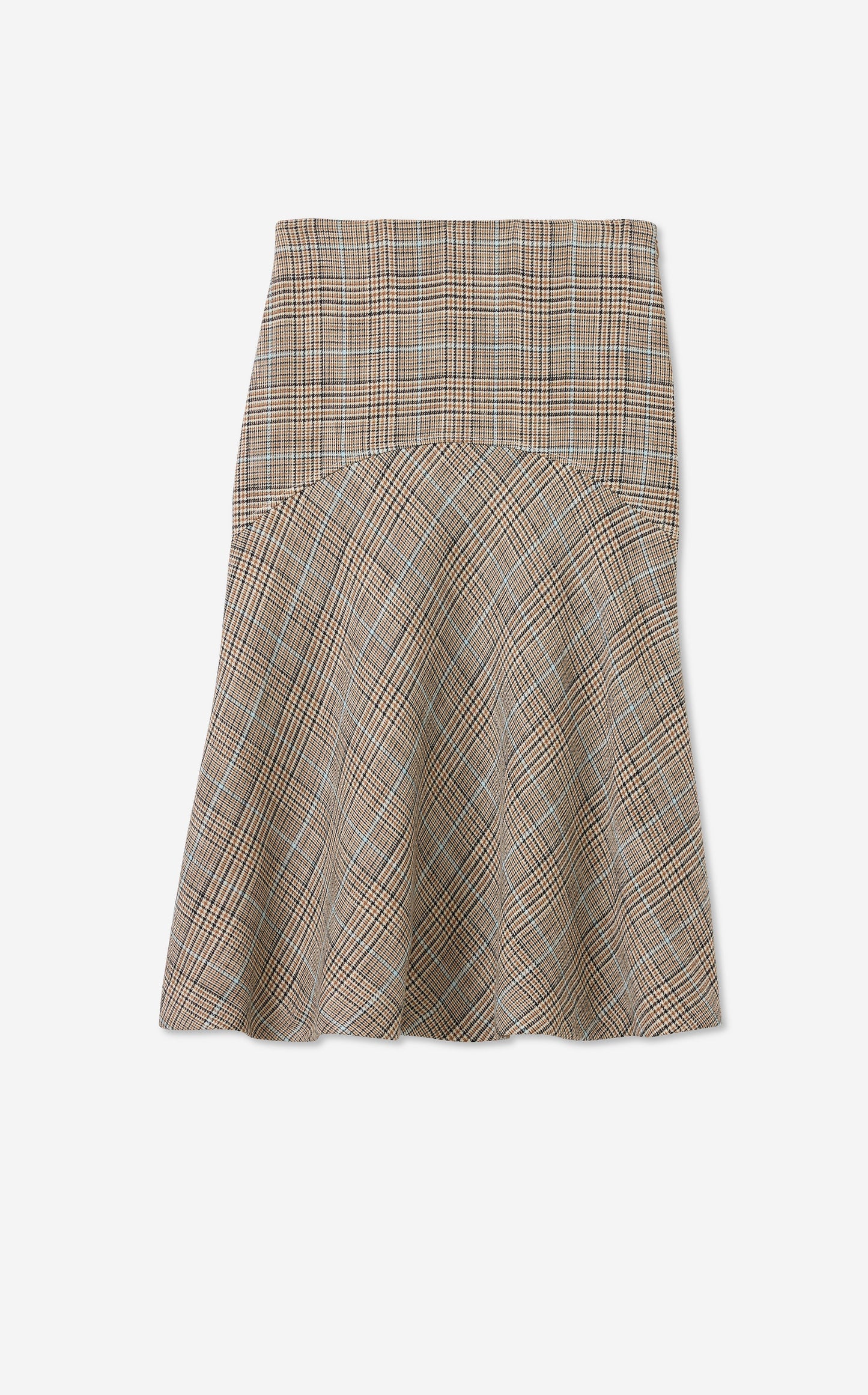 Collins Skirt in Stretch Plaid