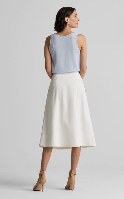 Bristol Skirt in Matte Stretch Satin