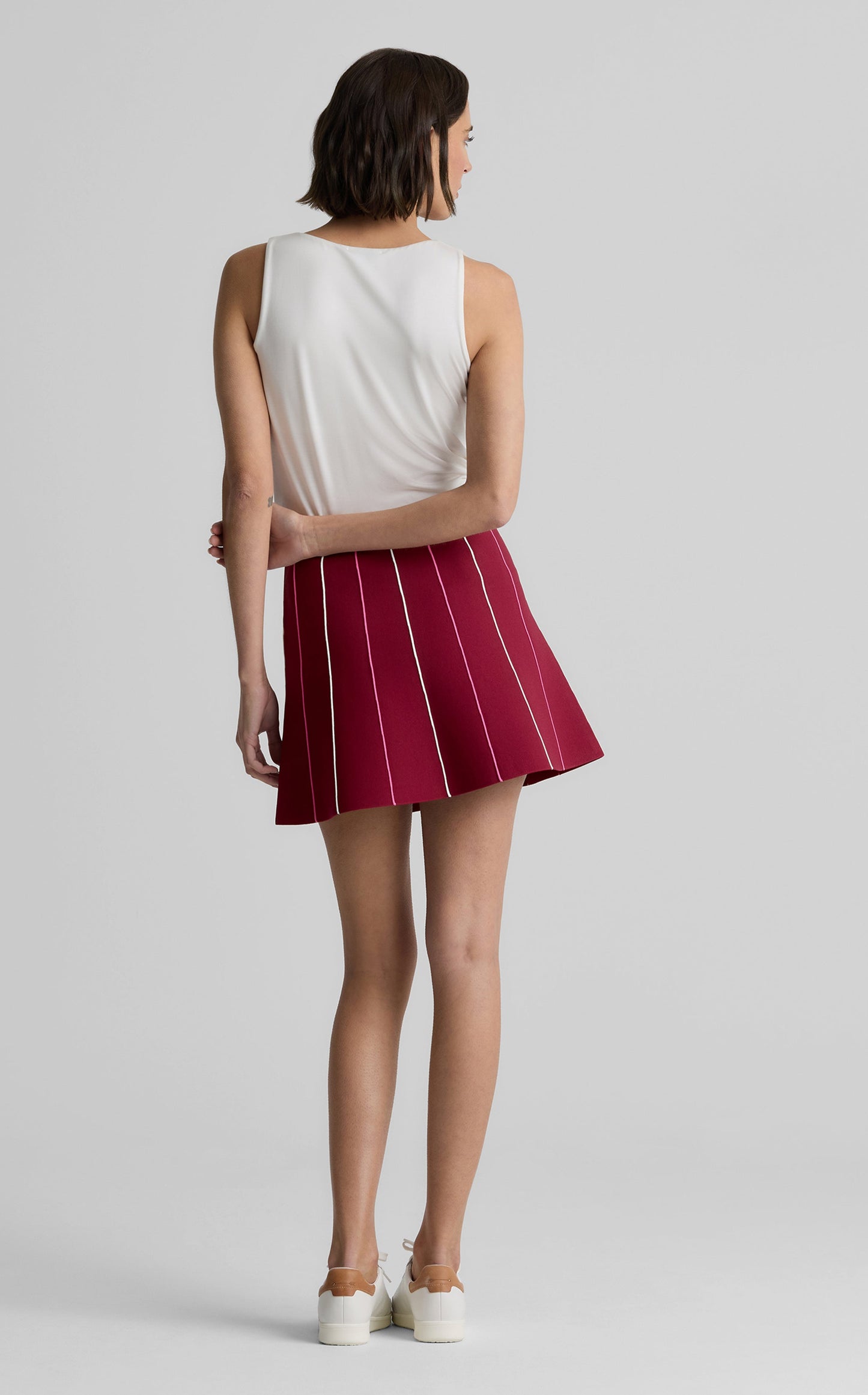 Serena Skirt in St. John x Malbon Santa Roma Knit