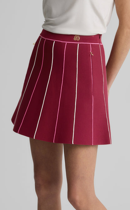 Serena Skirt in St. John x Malbon Santa Roma Knit