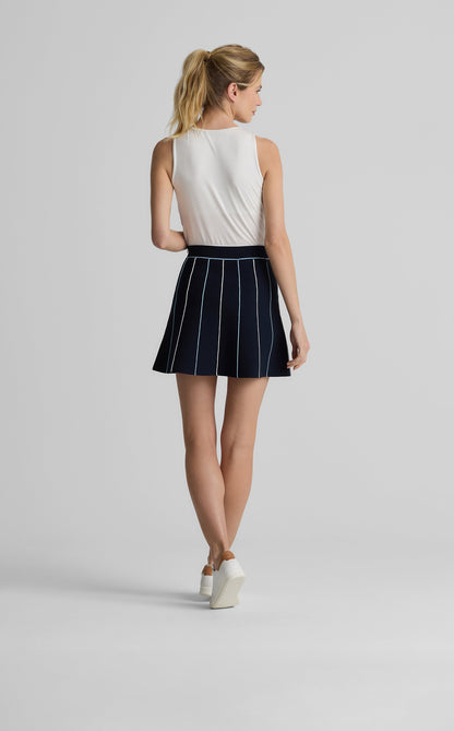 Serena Skirt in St. John x Malbon Santa Roma Knit