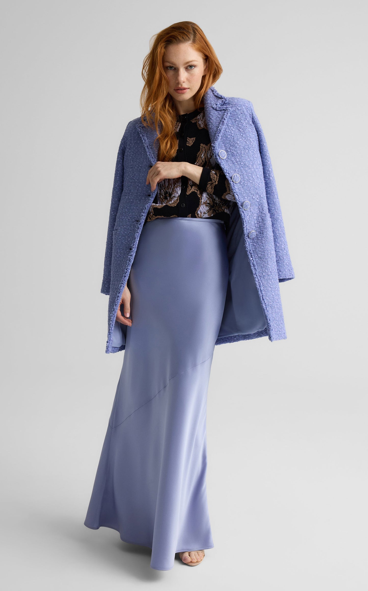 Beverly Skirt in Liquid Satin