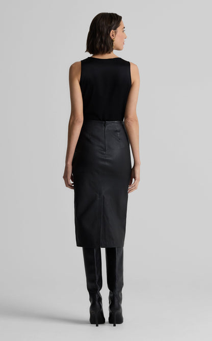 Stevie Skirt In Stretch Leather