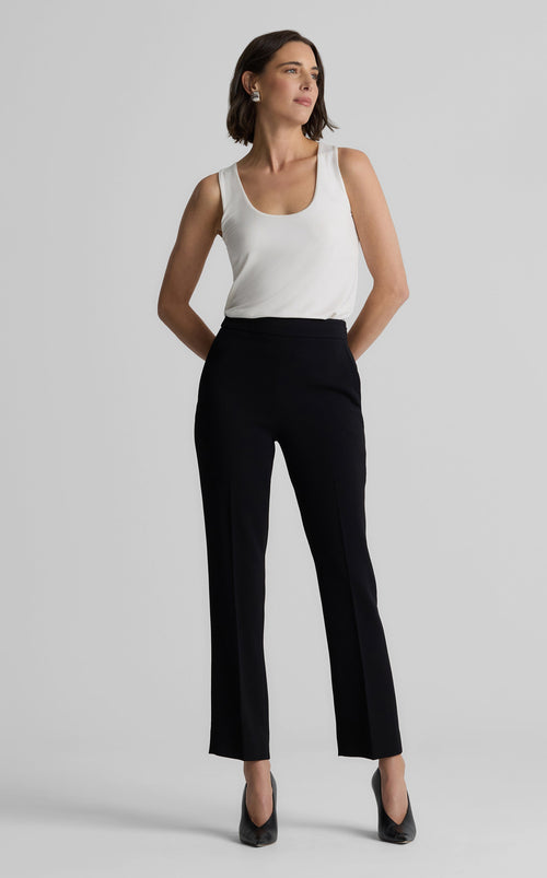 Isabel Pant in Stretch Italian Viscose Blend