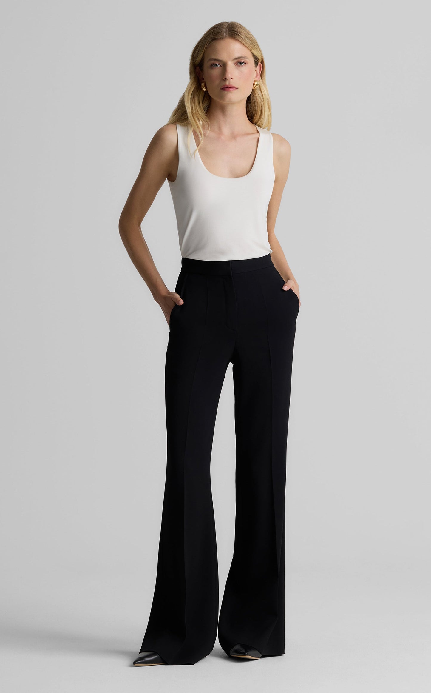 Ava Pant in Stretch Italian Viscose Blend