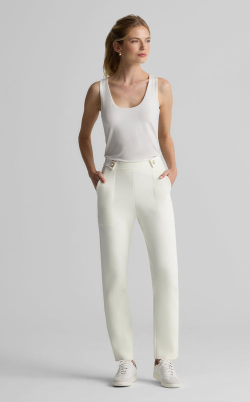 Jane Pant in St.John x Malbon Pique Knit