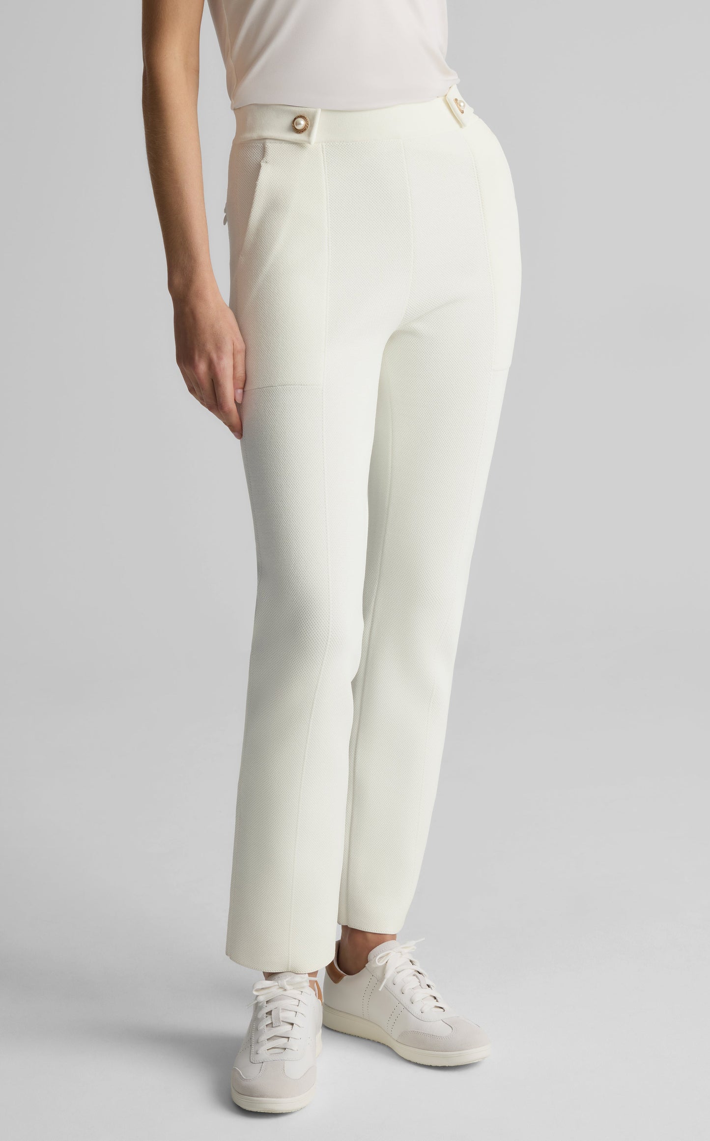 Jane Pant in St.John x Malbon Pique Knit