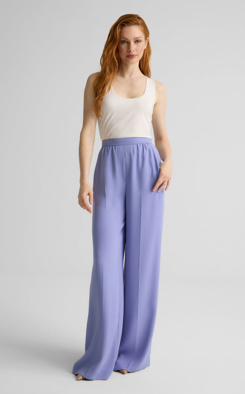 Tabitha Pant in Satin Back Crepe