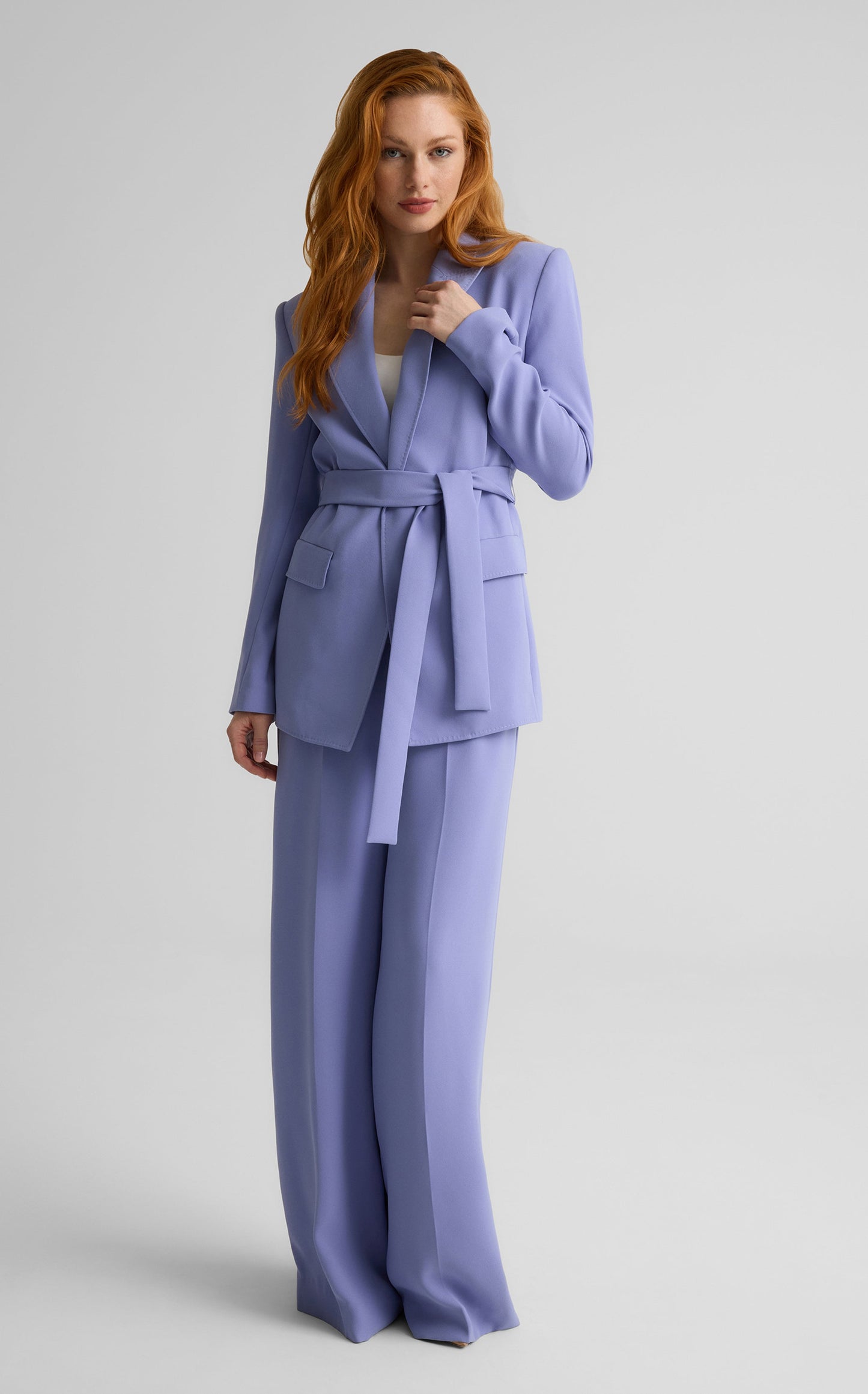 Tabitha Pant in Satin Back Crepe