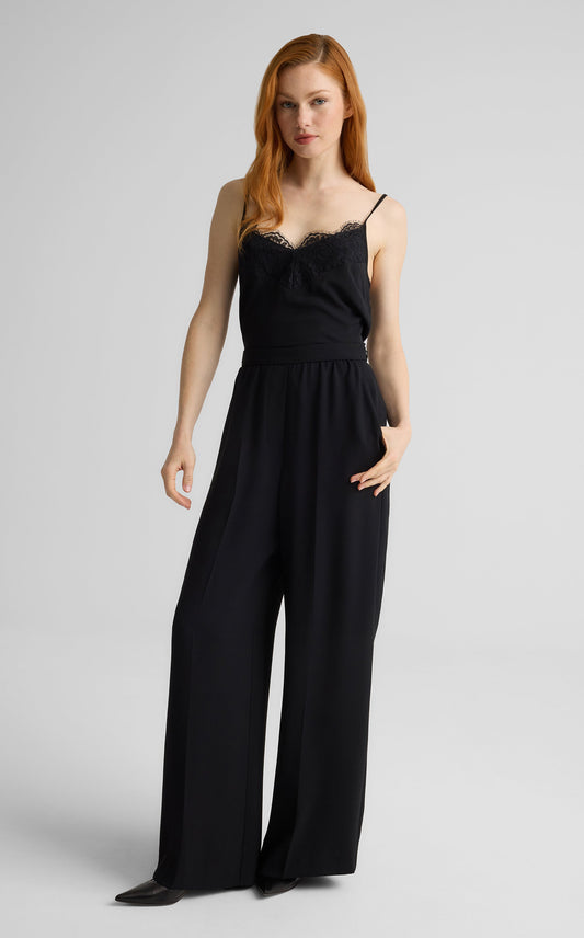 Tabitha Pant in Satin Back Crepe
