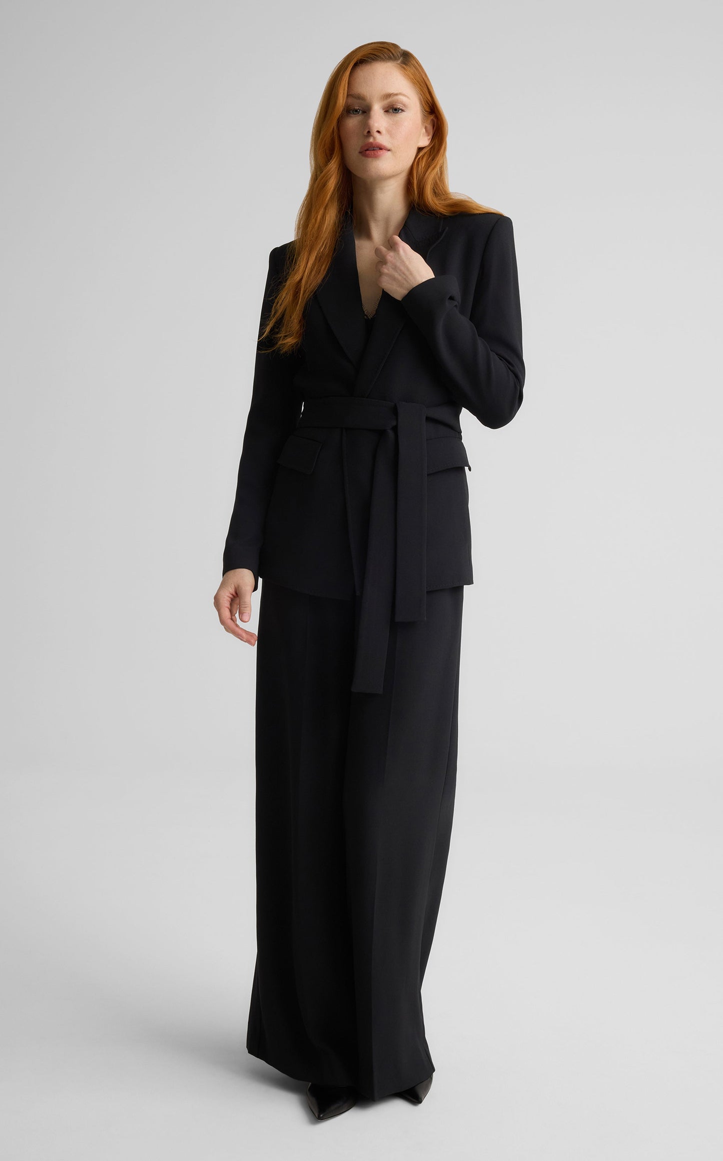 Tabitha Pant in Satin Back Crepe