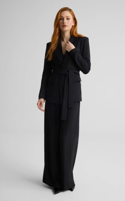 Tabitha Pant in Satin Back Crepe