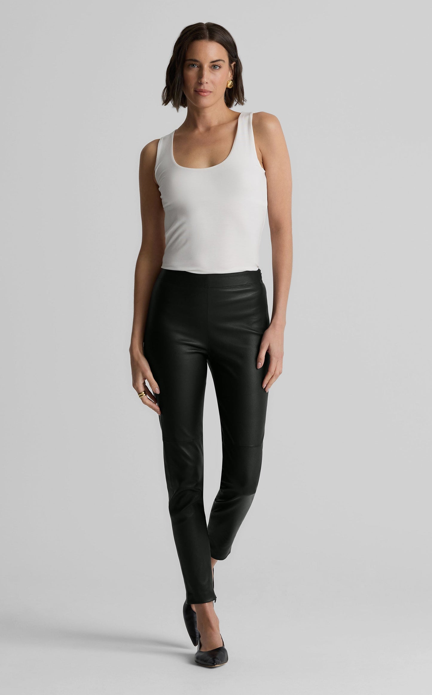 Sandy Pant In Stretch Leather