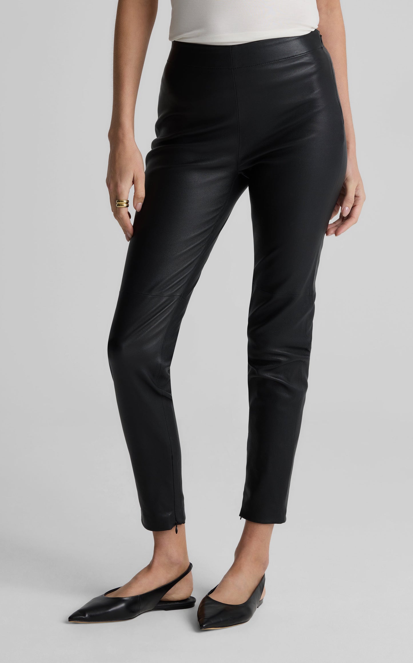 Sandy Pant In Stretch Leather