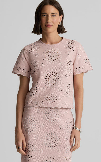 Ashton Top in Laser Cut Leather