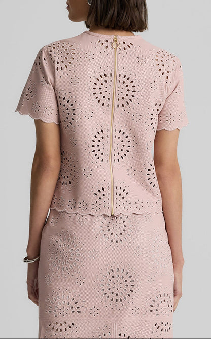 Ashton Top in Laser Cut Leather