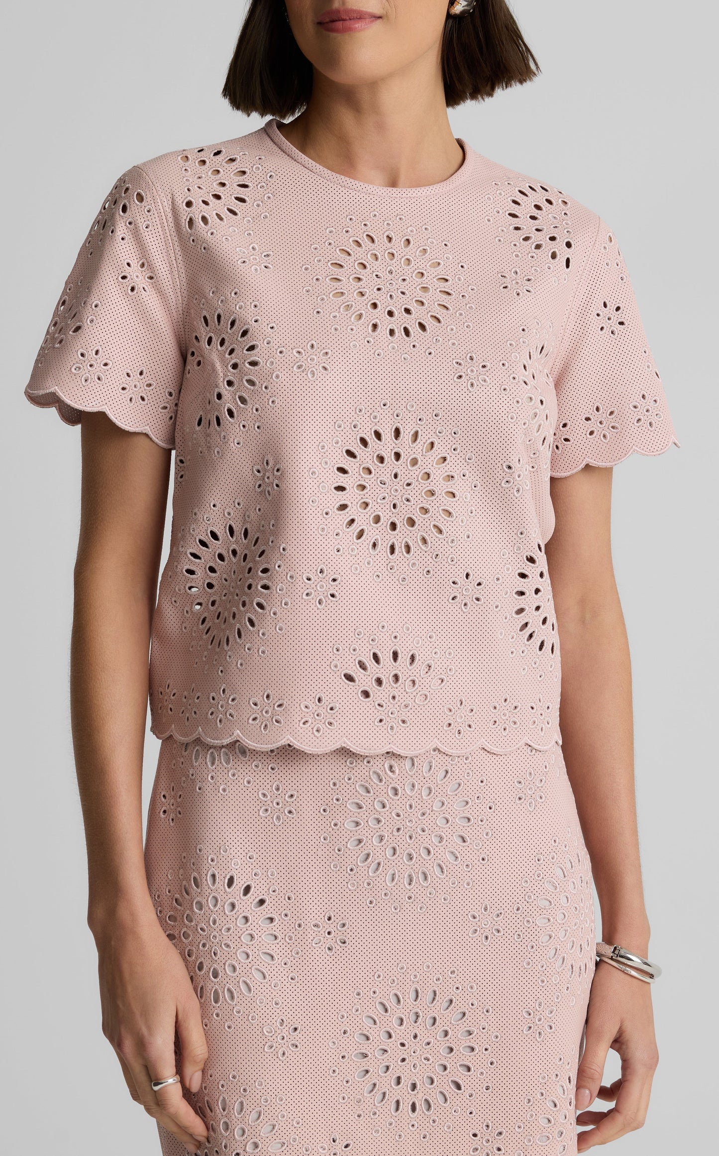 Ashton Top in Laser Cut Leather