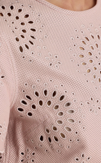 Ashton Top in Laser Cut Leather