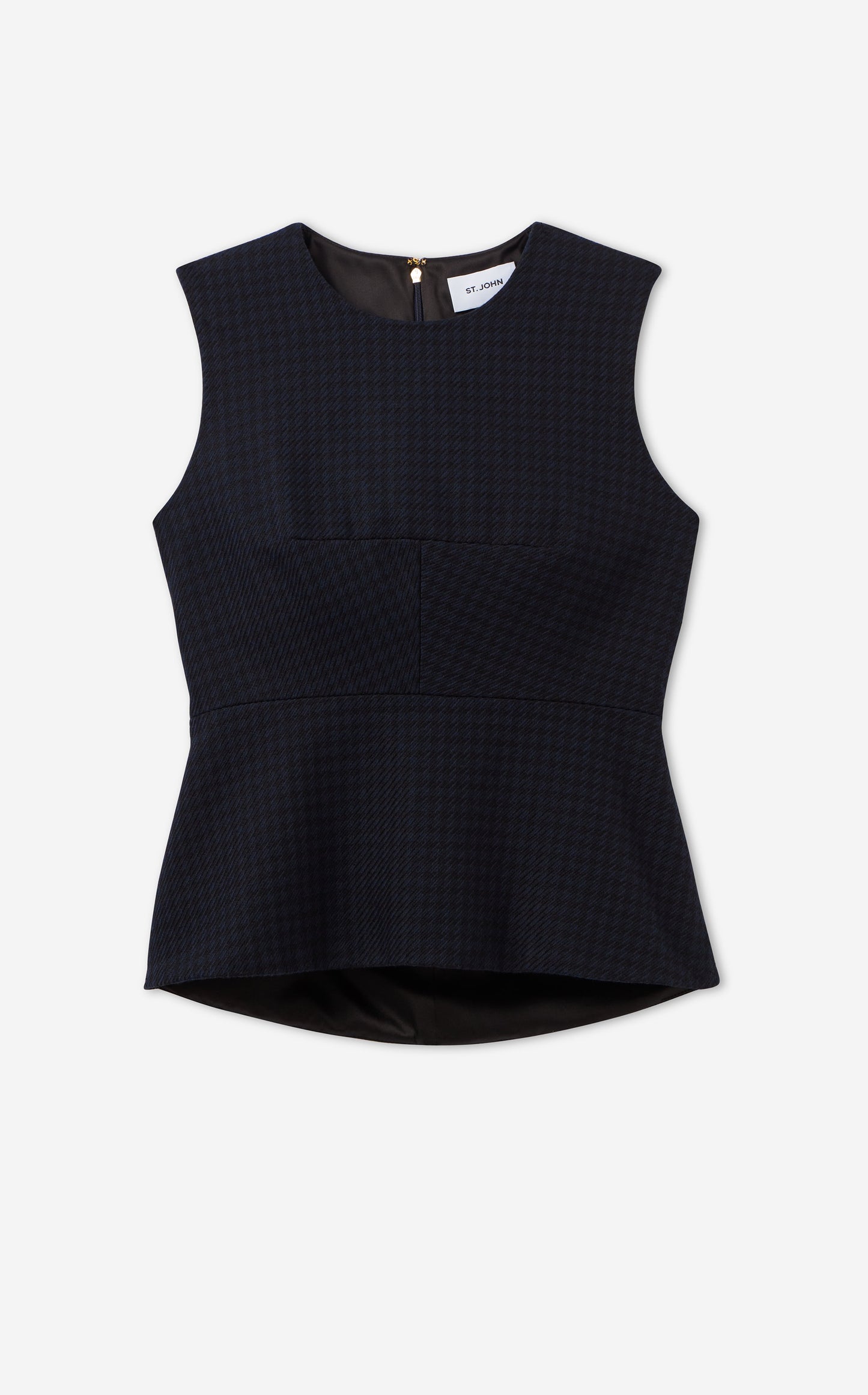 Sloane Top in Stretch Houndstooth
