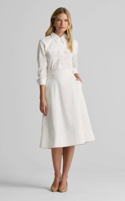 Tessa Top in Sequin Poplin