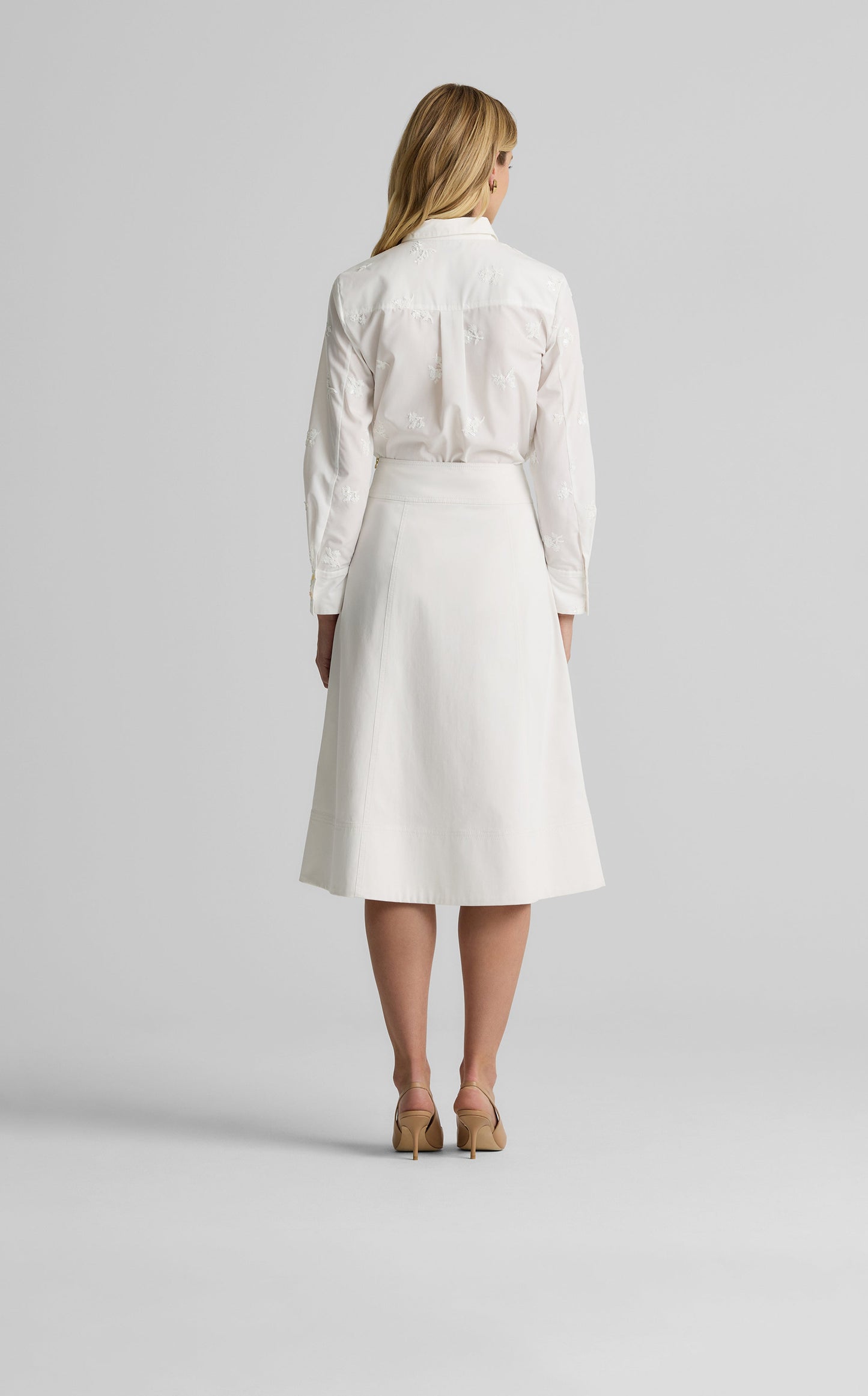 Tessa Top in Sequin Poplin