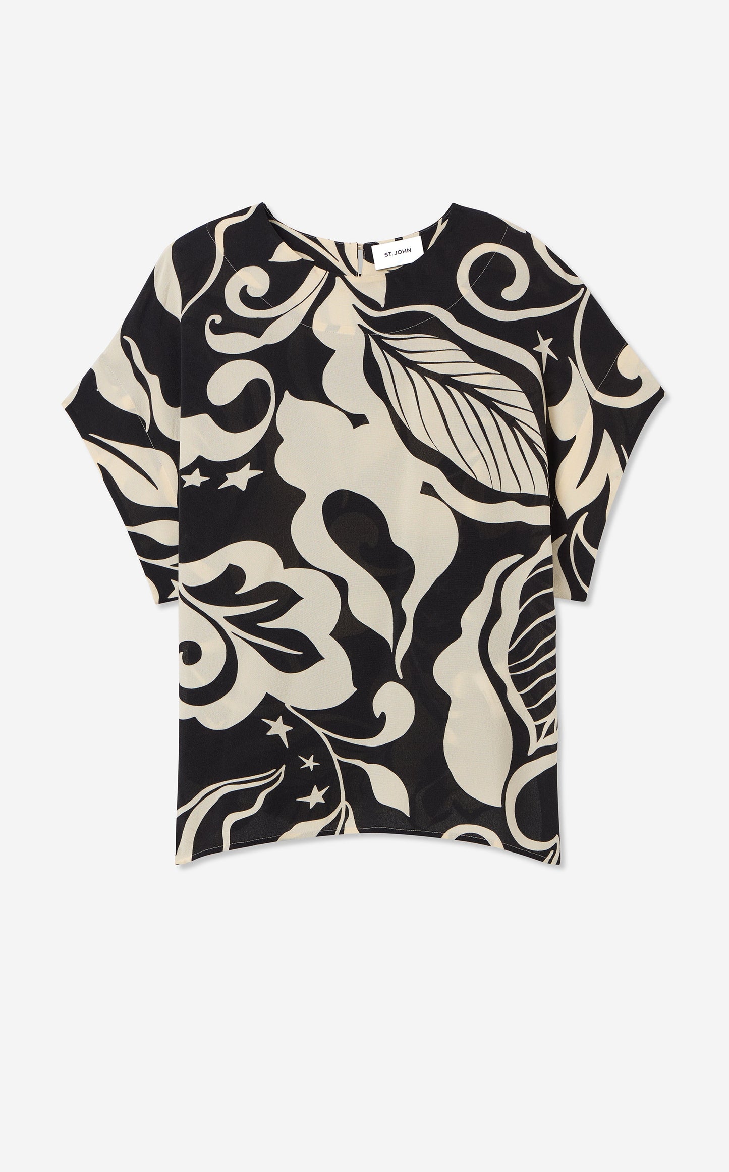 Joan Top in Leaf Print