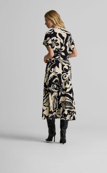 Joan Top in Leaf Print