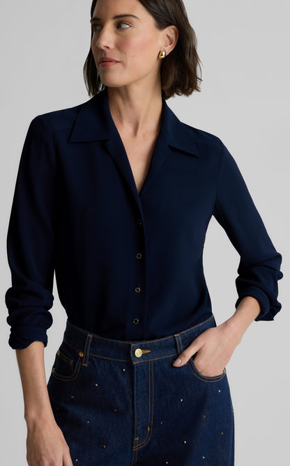 Noel Blouse in Lightweight Crepe