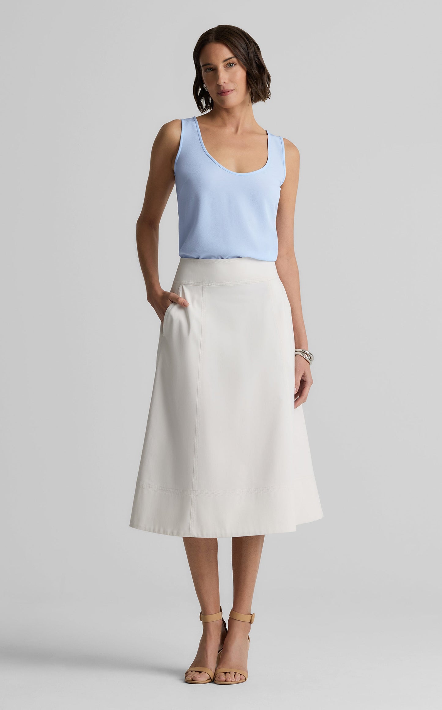 Vanessa Shell in Silk Crepe