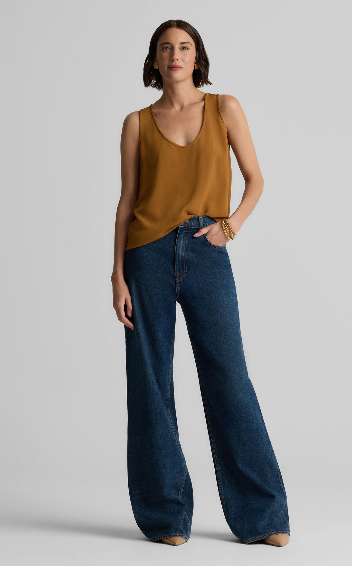 Vanessa Shell in Silk Crepe