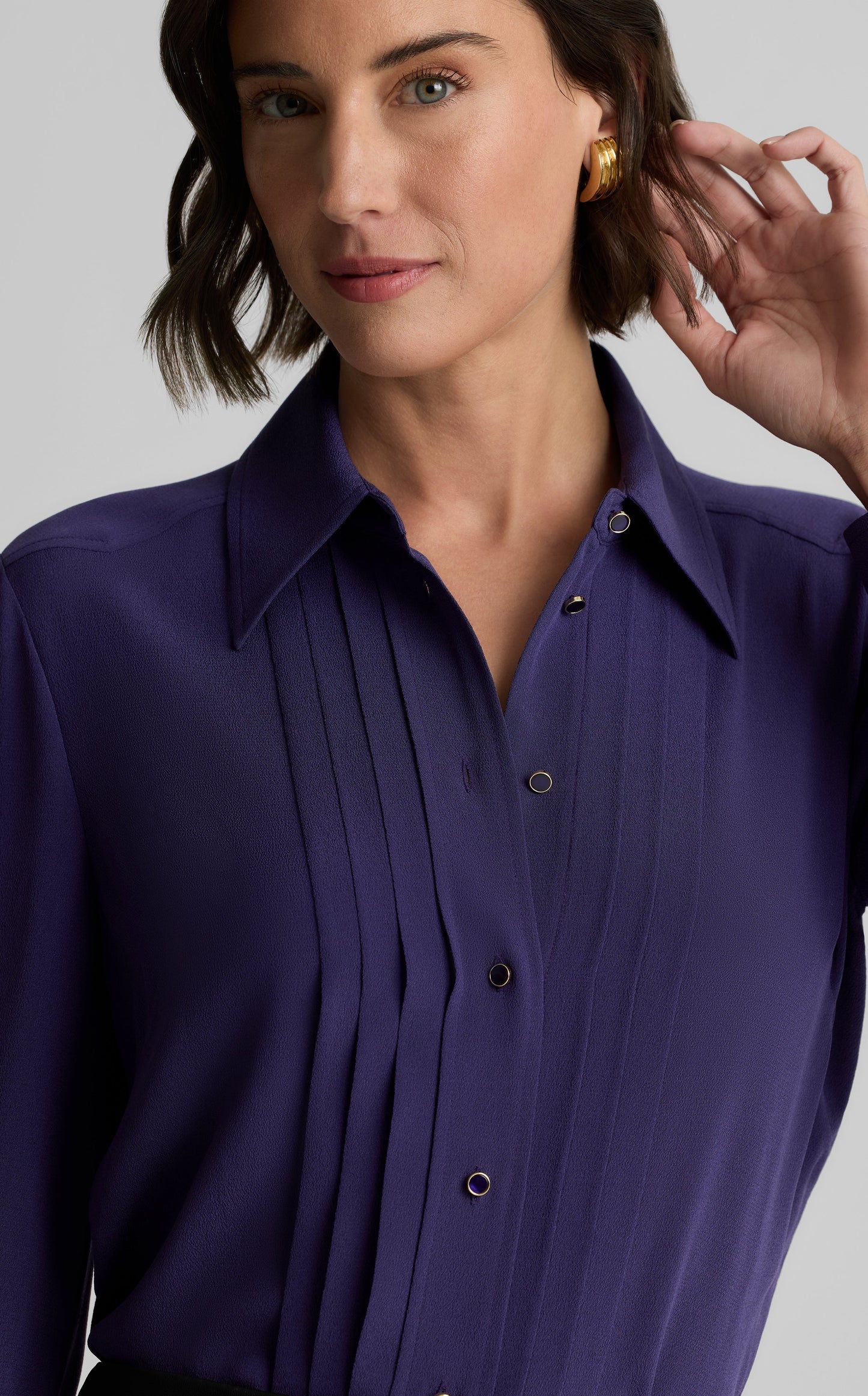 Maya Top in Silk Crepe