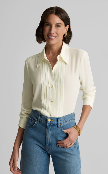 Maya Top in Silk Crepe