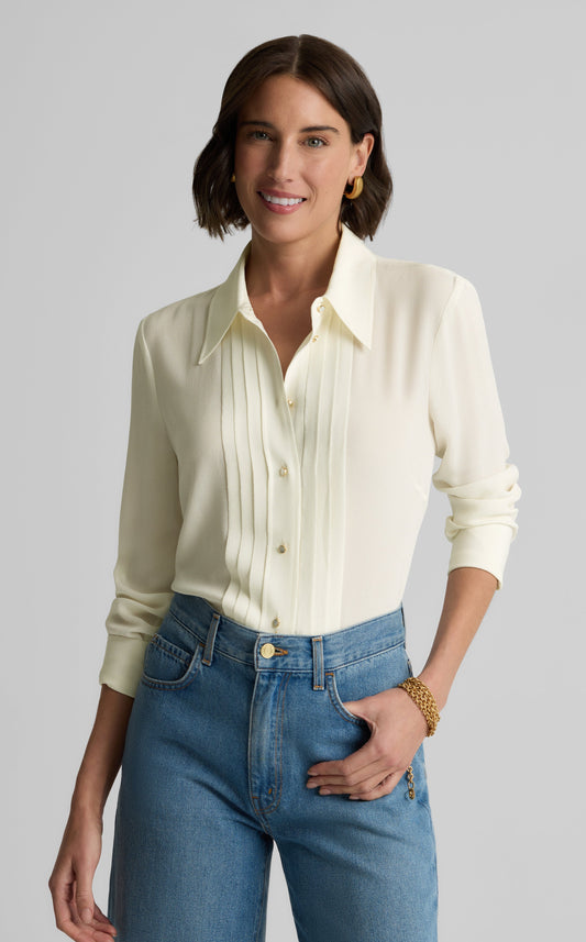 Maya Top in Silk Crepe