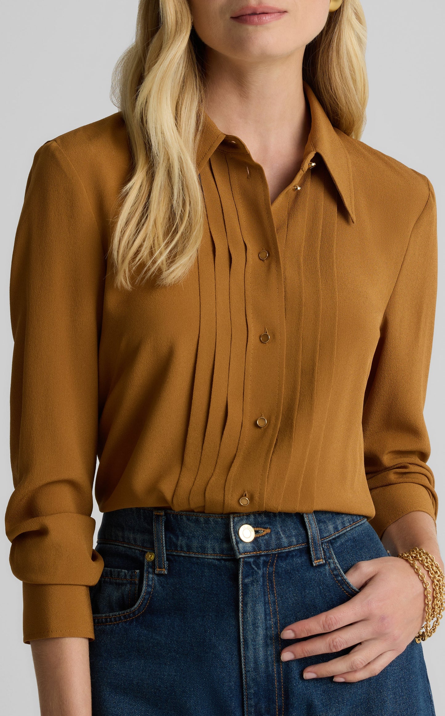 Maya Top in Silk Crepe