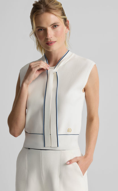 Cali Top in St. John x Malbon Stretch Knit