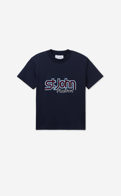 St. John x Malbon Vintage Logo Cotton Tee