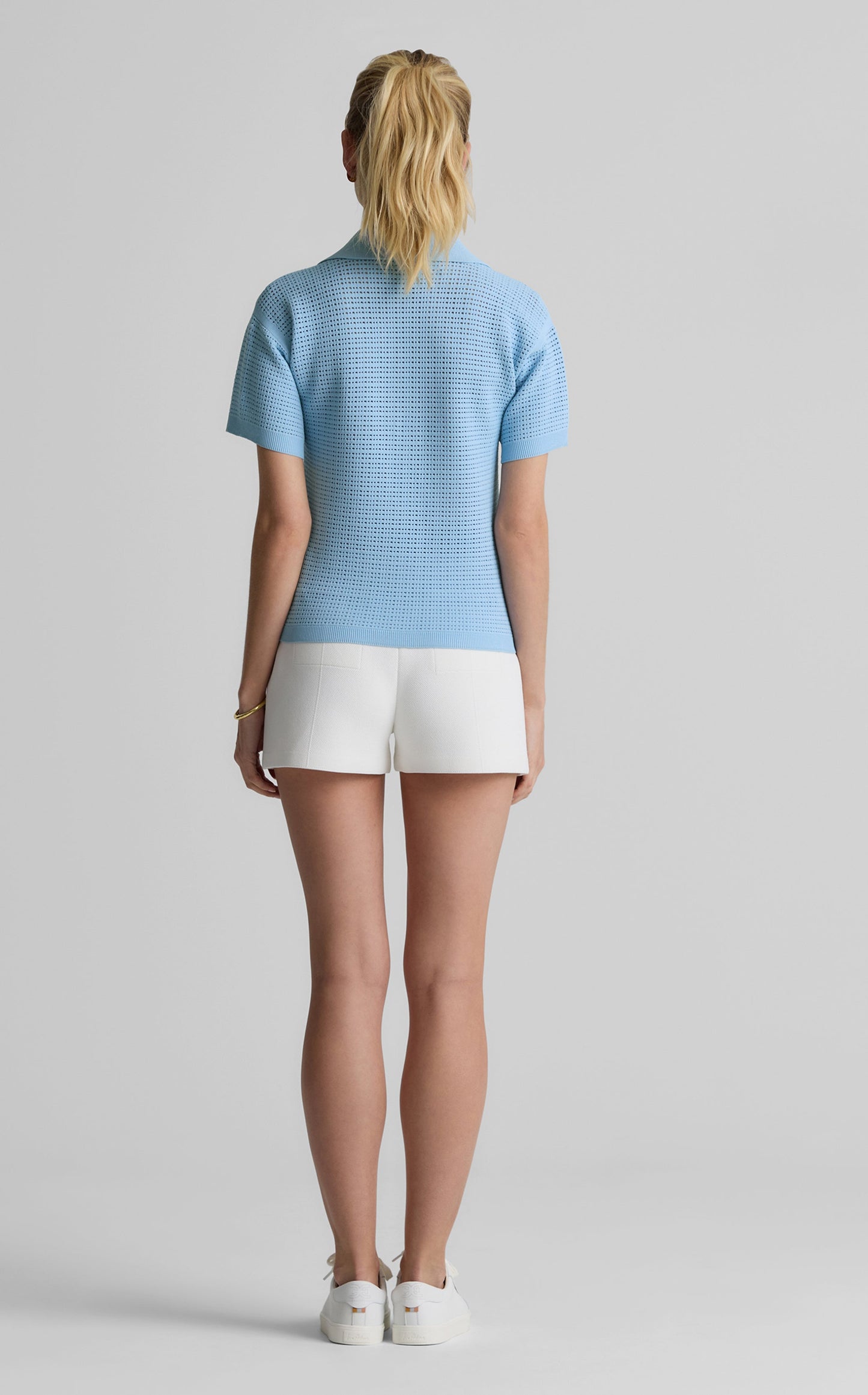 Sydney Top in St. John x Malbon Open Knit