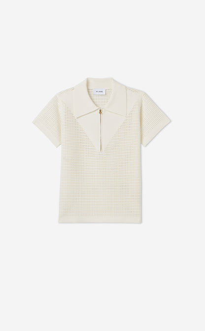 Sydney Top in St. John x Malbon Open Knit