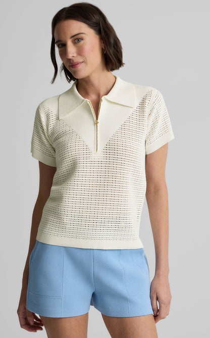 Sydney Top in St. John x Malbon Open Knit