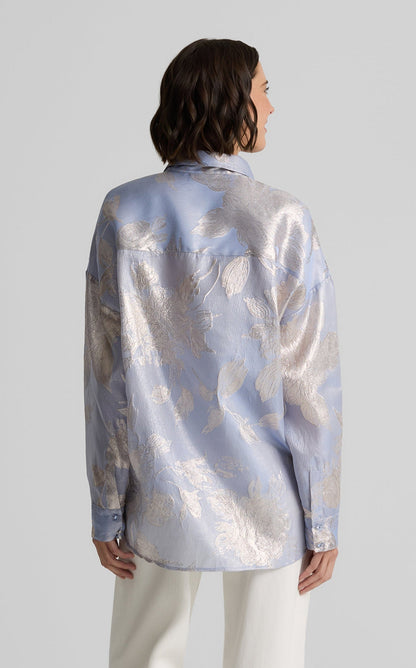 Sharon Top in Floral Jacquard