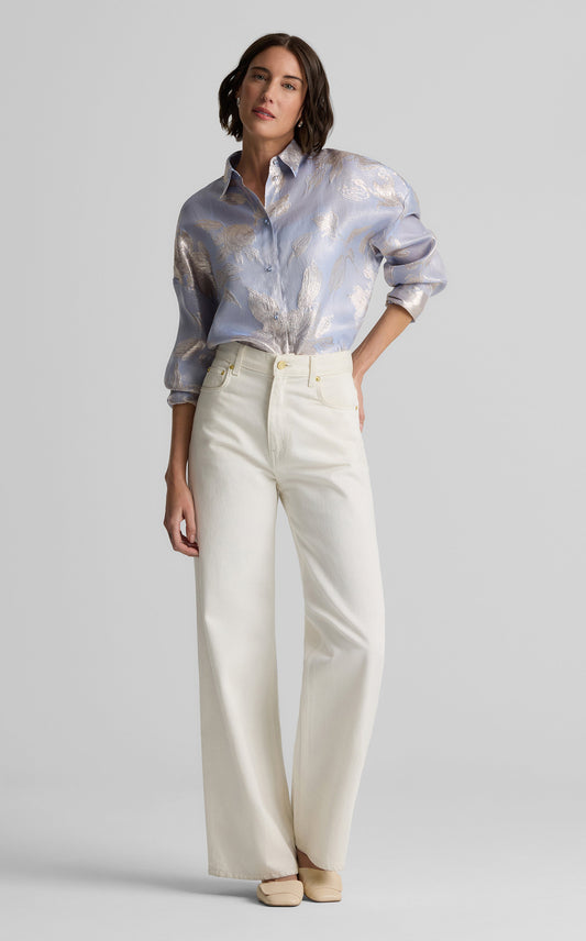 Sharon Top in Floral Jacquard