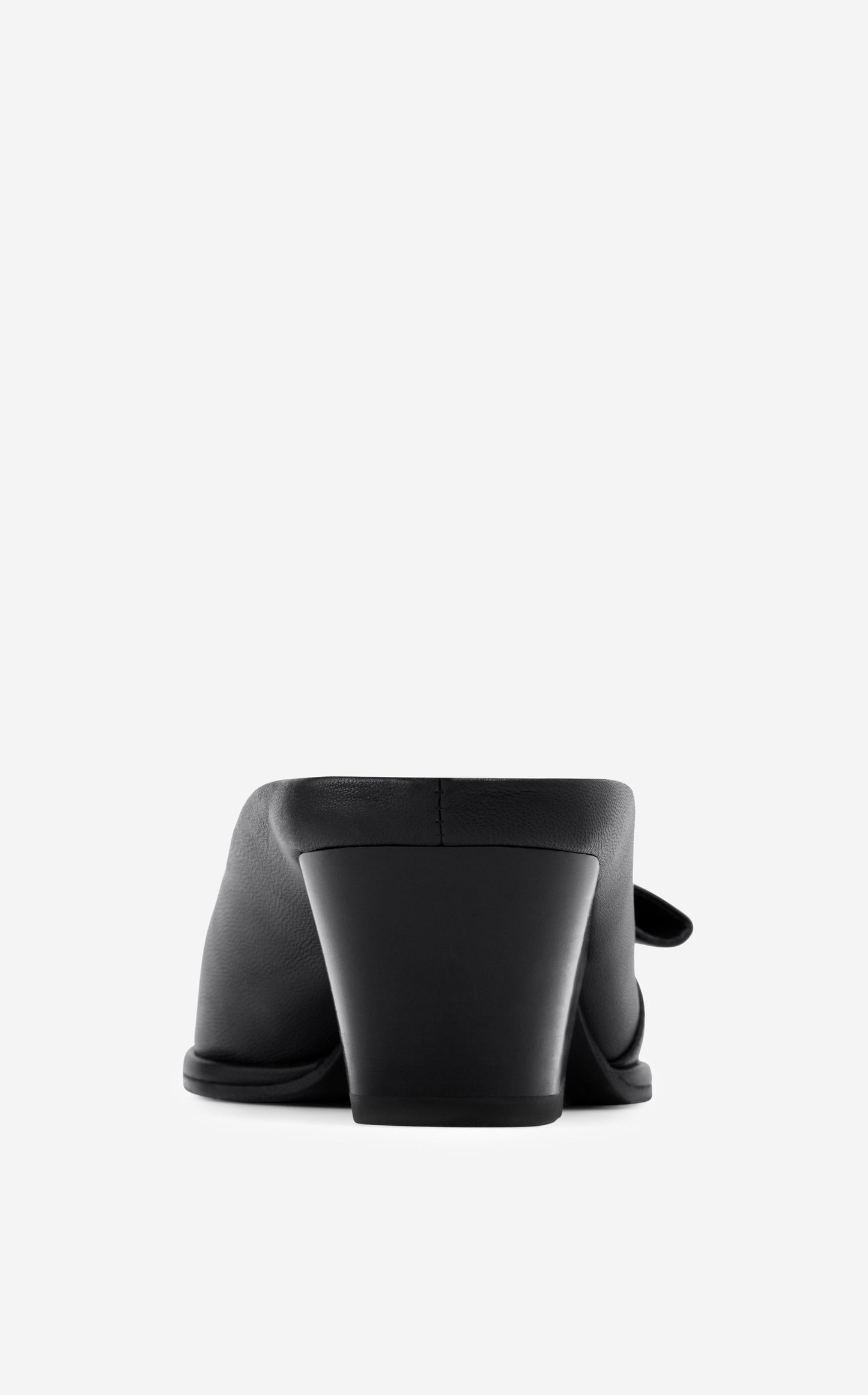 Pleated Leather Mule