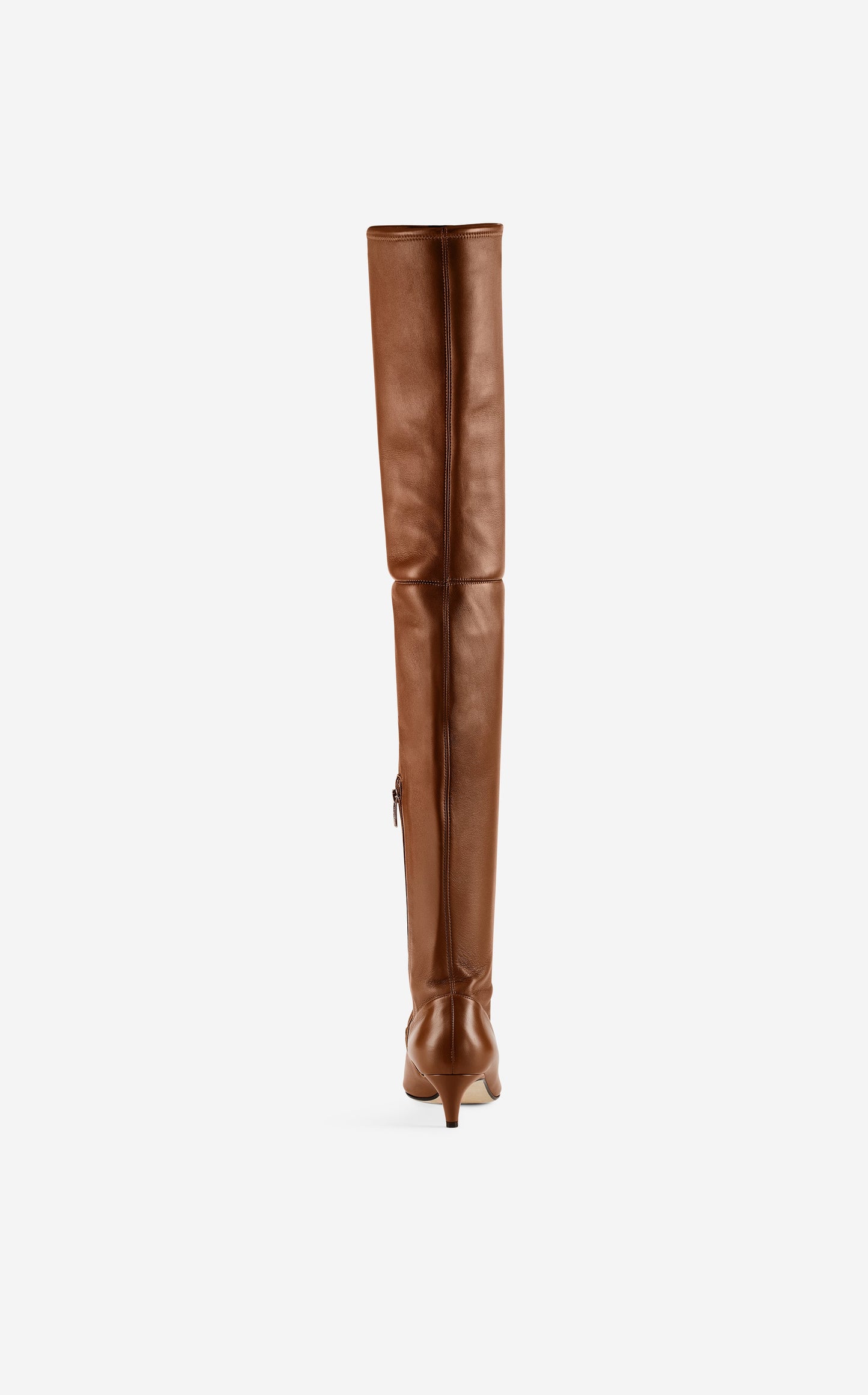 Stretch Leather Over-the-Knee Boot