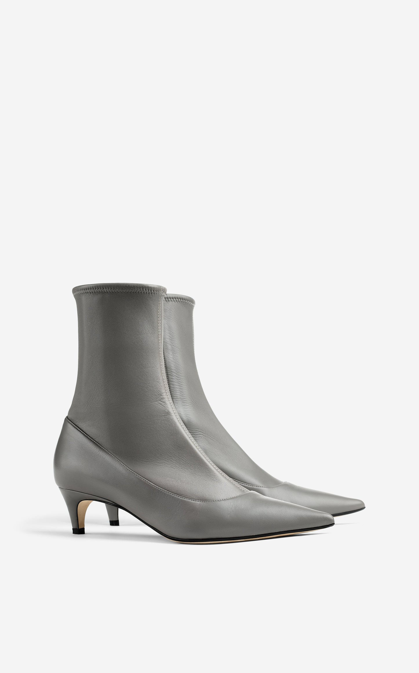 Stretch Leather Bootie