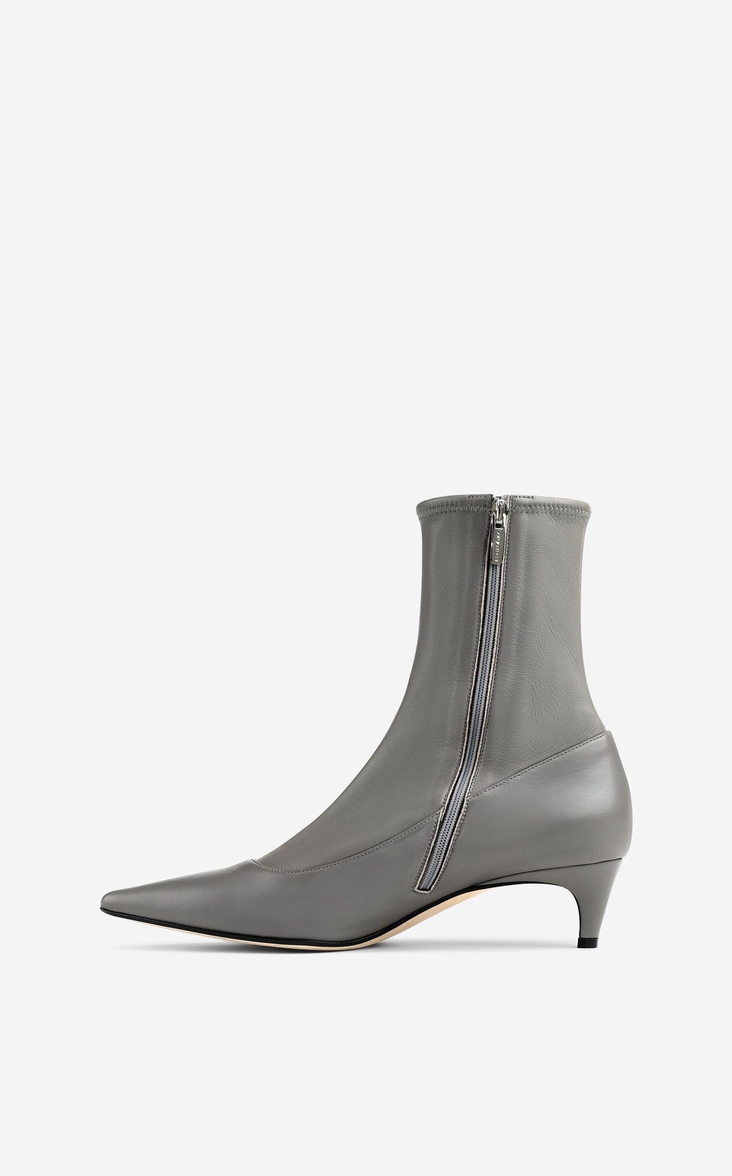 Stretch Leather Bootie