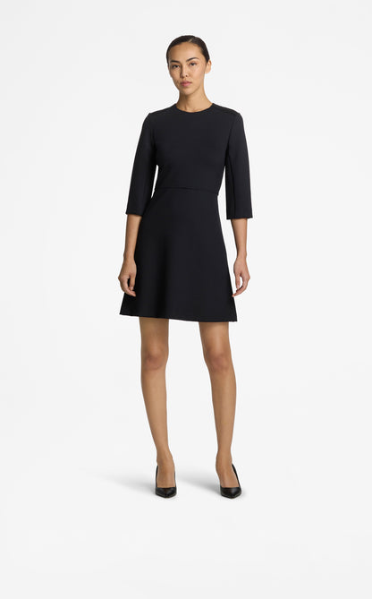 Nylon Double Knit 3/4 Sleeve Dress