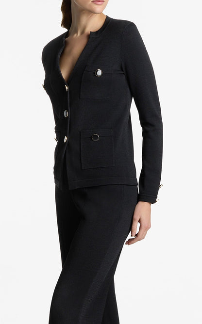 Santiago Knit Button Jacket