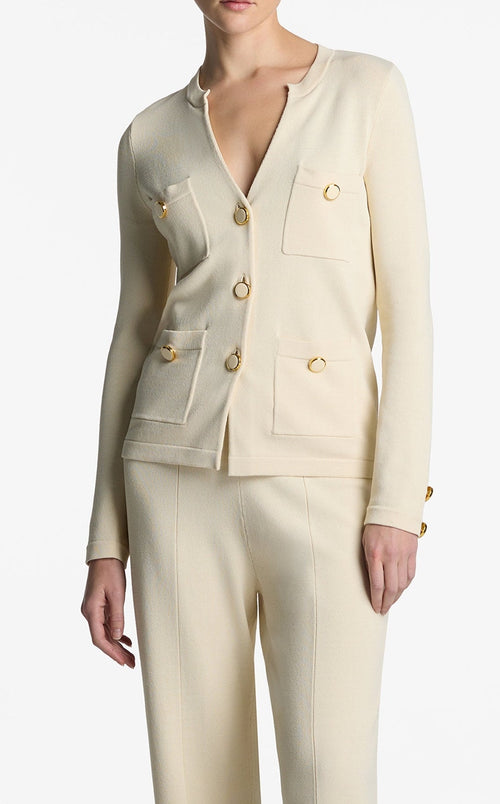 Santiago Knit Button Jacket